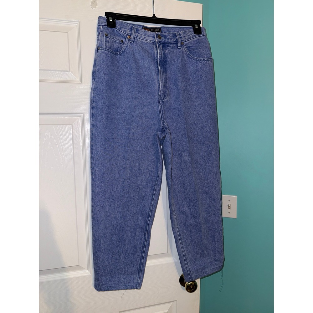 Route 66 Relaxed Fit Jeans Blue Medium Wash High Rise Cotton Denim Size 13/14
